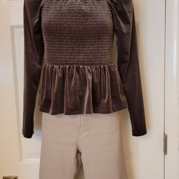 GAP Velour elasticated bodice top - Picture 8 of 8